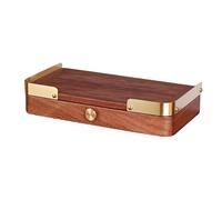 GBPLDMAQ Autel Bouddhiste, Tiroir Coulissant de 15 Cm, Table D'autel avec Poignée, Barrières Arrondies pour la Méditation et la Prière Quotidienne(Brown,42cm/17in)