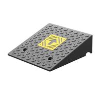 GBPLDMAQ Rampe de Seuil en Caoutchouc Haute Résistance, Rampe pour Fauteuil Roulant, Surface Antidérapante et Grille Creuse en Bas, Conception avec Canal d'eau(50x80x24cm/20x32x9.4in)
