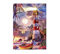 GBPR Puzzle 300 pièces Highlights phare-300 Puzzle pour Adultes à partir de 14 Ans. Pièces de Puzzle de Forme Unique
