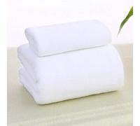 GBSHOP Draps de Bain Parure de lit Grande Serviette Drap literie beauté lit Massage physiothérapie spécial Feuille épaisse de Couleur Pure, Serviette Blanche épaisse, 100 * 200cm sans Trous