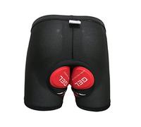 GBSONGJIN Cuissard Velo Homme,Short Cycliste sous-vêtements à vélo 5D Courts Cyclistes rembourrés PHOTOH VTT Shorts de vélos de vélo de Route Shorts de vélo pour Hommes(Black,L)