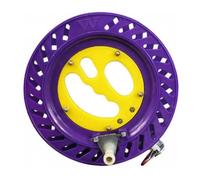 GBSONGJIN Moulinet Mouche, Moulinet de Pêche à la Mouche Roue de pêche en ABS avec roulement Anti-Inversion, Enrouleur de Ligne, Bobine de Ficelle de pêche(Color-Purple)