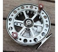 GBSONGJIN Moulinet Mouche, Moulinet de Pêche à la Mouche Steel Head Salmon Tail Fishing CNC en Aluminium usiné Flottant Roue