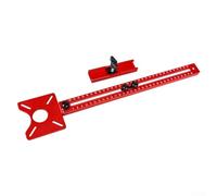 Gbtdoface 1 kit de guide de cercle, gabarit de défonceuse, support de rainure de fraisage pour machine à tailler le cercle, planche de guidage de coupe