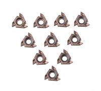 Gbtdoface Lot de 10 inserts de tournage en carbure de tungstène 16IR AG60-S 15TF