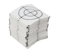 Gbtdoface Lot de 100 autocollants réflecteurs, feuille réflectrice, 0/30/40/50/60 mm - Réflecteur de station totale - Cible réfléchissante argentée (5 cm x 5 cm)