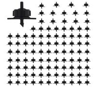 Gbtdoface Lot de 100 goutteurs à pression compensateurs de pression pour arrosage efficace du jardin (noir)