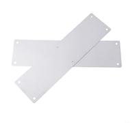 Gbtdoface Lot de 2 plaques de propreté porte en acier inoxydable pour éviter les dommages - Installation facile - Sécurité renforcée - Convient à toutes les portes battantes