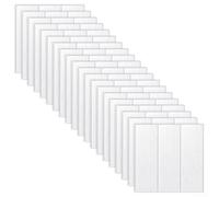 Gbtdoface Lot de 20 dalles murales 3D en mousse souple (blanc)