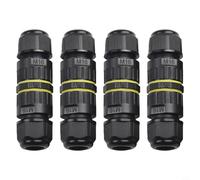 Gbtdoface Lot de 4 connecteurs de fils étanches - Boîte de jonction étanche à 3 broches - IP68