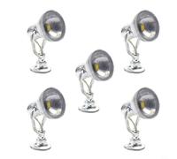 Gbtdoface Lot de 5 projecteurs à LED chaudes pour modélisme ferroviaire 1:87 Blanc