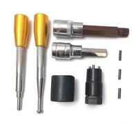 Gbtdoface Outils d'injecteurs, testeur d'injecteurs, 6 pièces Common Rail Outil de démontage pour kit d'injecteur diesel commun EFI