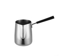 Gbtdoface Pichet à lait en acier inoxydable, pot verseur pour fabrication de bougies, pot à café, pot à mousse de lait, pot à cire pour faire fondre le (600 ml)