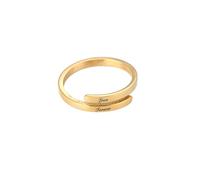 GBTROEY Bague de nom personnalisée pour femmes - Bague de nom/date gravée en spirale, bague de promesse ajustable pour femmes, cadeau personnalisé en acier inoxydable pour mariage et fiançailles