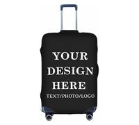 GBTROEY Copribagagli personalizzati Con foto/Testo/Logo/Nome, protezioni elastiche personalizzate per valigie, coperture per valigie di dimensioni Multiple 18-32 pollici