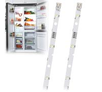 GBULTR Lot de 2 bandes lumineuses LED 12V pour réfrigérateur RONGSHENG/HISENSE/Kenwood, ampoule de remplacement pour modèles E349766, MDDZ-162A, 1629348, KIFF5017, KIFF5020 - Lumière froide 10000K