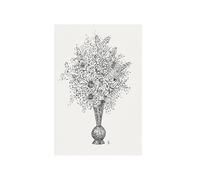 GBYangPJia Impression vintage Vase à fleurs (environ 1891-1941) dessin en haute résolution par Leo Gestel. décoration murale 20 x 30 cm Sans cadre