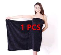 GBYJ Drap De Bain Drap De Bain Extra Large en Microfibre, Extra Large Serviette Douce Écologique Super Absorbante Et À Séchage Rapide, Noir, 120X200Cm