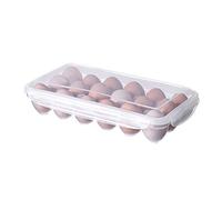 GBYUHAIJUN Boite Rangement Frigo,Rangement Frigo Boîte de rangement for œufs avec couvercle, 6 pièces, réfrigérateur, la cuisine, grille 10/18(B)
