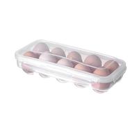 GBYUHAIJUN Boite Rangement Frigo,Rangement Frigo Boîte de rangement for œufs avec couvercle, 6 pièces, réfrigérateur, la cuisine, grille 10/18(A)