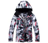 GBZIJIE Ensemble Veste et Pantalon de Ski Combinaison de Ski d'hiver Hommes Coupe-Vent imperméable Chaud en Plein air Veste Chaude + Pantalon Ensemble Snowboard Costumes mâle(Jacket 17,XXL)