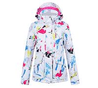 GBZIJIE Ensemble Veste et Pantalon de Ski Neige Femmes PORTONNES SONTES DE SNOWBARDING en Seins ÉTAILLES Costumes D'HIPHIQUES ÉTANCHÉRES Veste Ski ET PANTALE STANDES(Yellow,M)