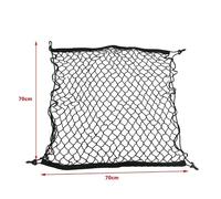 GBZIJIE Filet Rangement Voiture Extensible 2PCS 70 X 70cm Car Trunk Net Luggage Storage Cargo Organizer Nylon Stretchable Elastic Mesh with 4 Plastic Hooks