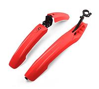 GBZIJIE Garde Boue Velo Réglable Vélo de Montagne Fender Bicycle Pluie Pluie Boue 26 Pouces Plus Longueur Grande Accessoires d'accessoires(Red)