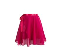 GBZIJIE Justaucorps Danse Femme,Jupe Danse Jupes de Ballet for Femmes, Jupes en Mousseline à Lacets, Danse, Justaucorps for Adultes, d'entraînement, Mini-Jupes Tutu(Red,Height 100cm-135cm)