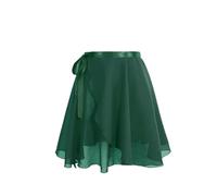 GBZIJIE Justaucorps Danse Femme,Jupe Danse Jupes de Ballet for Femmes, Jupes en Mousseline à Lacets, Danse, Justaucorps for Adultes, d'entraînement, Mini-Jupes Tutu(Green,Height 160cm-175cm)