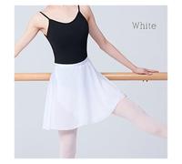 GBZIJIE Justaucorps Danse Femme,Jupe Danse Jupes de Ballet for Femmes, Jupes en Mousseline à Lacets, Danse, Justaucorps for Adultes, d'entraînement, Mini-Jupes Tutu(White,Height 135cm-160cm)