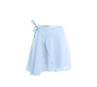 GBZIJIE Justaucorps Danse Femme,Jupe Danse Jupes de Ballet for Femmes, Jupes en Mousseline à Lacets, Danse, Justaucorps for Adultes, d'entraînement, Mini-Jupes Tutu(Light Blue,Height 135cm-160cm)