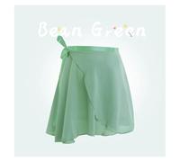 GBZIJIE Justaucorps Danse Femme,Jupe Danse Jupes de Ballet for Femmes, Jupes en Mousseline à Lacets, Danse, Justaucorps for Adultes, d'entraînement, Mini-Jupes Tutu(Light Green,Height 135cm-160cm)