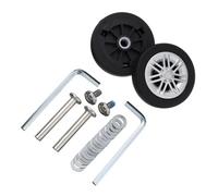 GBZIJIE Roulette Valise Portables Kit de réparation Roues silencieuses, 8 pièces, avec vis, for valises, Bagages, essieux, roulettes, Bricolage(56 x12mm)