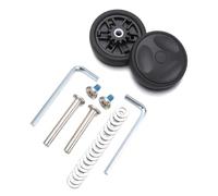 GBZIJIE Roulette Valise Portables Kit de réparation Roues silencieuses, 8 pièces, avec vis, for valises, Bagages, essieux, roulettes, Bricolage(54mm x 12.5mm)