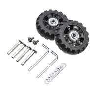 GBZIJIE Roulette Valise Portables Lot de 8 roulettes Rechange universelles for valises, essieux durables, kit d'outils réparation silencieuses avec vis(74mm-28.7mm)