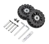 GBZIJIE Roulette Valise Portables Lot de 8 roulettes Rechange universelles for valises, essieux durables, kit d'outils réparation silencieuses avec vis(80mm-29.5mm)