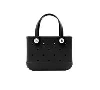 GBZIJIE Sac de Plage Femme Imperméable Mini sac fourre-tout de plage en caoutchouc for enfant, taille XL, LM, EVA, imperméable, panier rangement d'été, courses femme(Black,L)