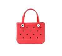 GBZIJIE Sac de Plage Femme Imperméable Mini sac fourre-tout de plage en caoutchouc for enfant, taille XL, LM, EVA, imperméable, panier rangement d'été, courses femme(Red,XL)
