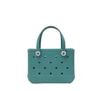 GBZIJIE Sac de Plage Femme Imperméable Panier de rangement d'été imperméable en EVA, mini sac plage for femme, courses, fourre-tout caoutchouc pique-nique(Green)