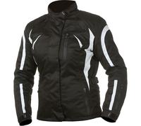 GC Bikewear Lynn, veste textile imperméable pour femmes 4XL Noir/Blanc Noir/Blanc