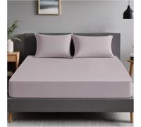 GC GAVENO CAVAILIA Drap-Housse en Polycoton pour Petit lit Double avec Coins élastiques - Lavable en Machine - Respirant - Gris