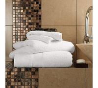 GC GAVENO CAVAILIA Egyptian Thick Absorbent GSM [Pack of 4-White ] Gaveno Cavailia Miami Lot de 4 essuie-Mains en Coton égyptien épais et Absorbant 700 g/m² Blanc, Hand Towel (50x85 Cm)