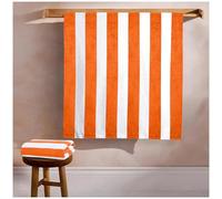 GC GAVENO CAVAILIA Grande Serviette de Plage en Microfibre, Super absorbante, Anti-Sable, Serviette de Plage Extra Large pour Adultes (100 x 200 cm), Douce, compacte et légère (1 pièce), Orange