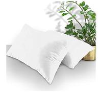 GC GAVENO CAVAILIA Housewife 708643 Lot de 2 taies d'oreiller Standard Respirantes, Unies avec Fermeture à enveloppe, Blanc, 74 x 48 cm