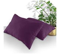 GC GAVENO CAVAILIA Housewife 708766 Lot de 2 taies d'oreiller Standard Respirantes, Unies avec Fermeture à enveloppe, Baie, 2 taies d'oreiller