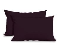 GC GAVENO CAVAILIA Lot de 2 taies d'oreiller en Polycoton Super Douces, hypoallergéniques et Respirantes avec Fermeture à enveloppe, taies d'oreiller Standard lavables (50 x 75 cm), Baies