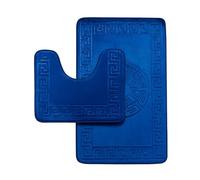 GC GAVENO CAVAILIA Lot de 2 Tapis de Bain en Mousse à mémoire de Forme, antidérapants, très Doux et très absorbants, lavables - Bleu Roi (50 x 80 cm)