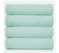 GC GAVENO CAVAILIA Lot de 4 Grandes Serviettes de Bain en Coton égyptien très absorbantes, très Douces, Bleu Canard, draps de Bain à séchage Rapide, 450 g/m², lavables, 75 x 135 cm