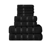 GC GAVENO CAVAILIA Lot de 8 Serviettes - Coton égyptien | Serviette de Visage | Serviette à Main | Serviette de Bain | Séchage Rapide et très absorbantes - Serviettes lavables pour Salle de Bain